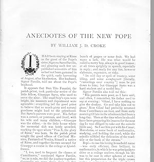 Seller image for Anecdotes Of The New Pope for sale by Legacy Books II