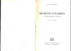 Imagen del vendedor de MUSICOS CELEBRES, 99 BIOGRAFIAS CORTAS. a la venta por Librera Javier Fernndez