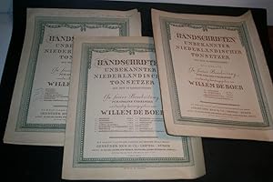 Handschriften unbekannter niederl