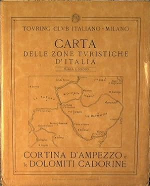 Carta delle zone turistiche d'Italia - Cortina D'Ampezzo e le Dolomiti Cadorine