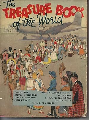 Seller image for The Treasure Book of the World Containing - 'the Prince and the Sparrowhawk' by Enid Blyton & the Little Fiddler by Alison Uttley for sale by Peakirk Books, Heather Lawrence PBFA