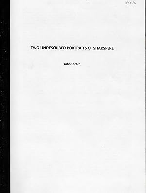 Image du vendeur pour TWO UNDESCRIBED PORTRAITS OF SHAKSPERE. mis en vente par Legacy Books