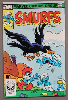 SMURFS By Peyo - ( color Marvel Pub. Comic Book) With Smurf, Smurfette, & Gargamel! Issue #2 - "T...
