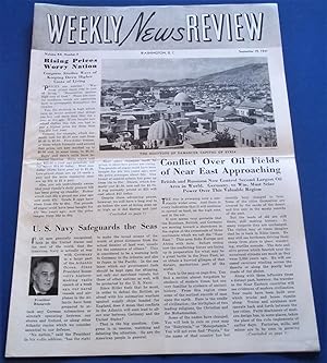 Immagine del venditore per Weekly News Review (September 19, 1941) Headline Articles: Rising Prices Worry Nation, and Conflict Over Oil Fields of Near East Approaching venduto da Bloomsbury Books