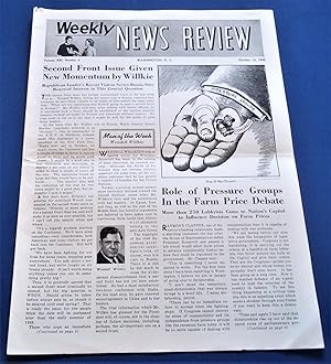 Weekly News Review (October 12, 1942) Headline Articles: Second Front Issue Given New Momentum By...