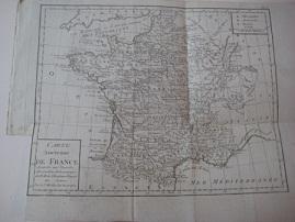 Image du vendeur pour Carte Ancienne de France mis en vente par Alte Bcherwelt