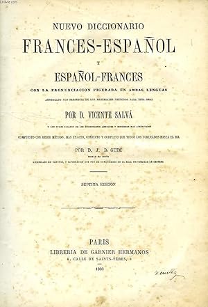 Seller image for NUEVO DICCIONARIO FRANCES-ESPAOL Y ESPAOL-FRANCES for sale by Le-Livre