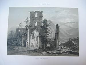 "Ruines d Allerheiligen" (Ruinen von Allerheiligen), getönte Lithographie von L. Sabatier, gezeic...