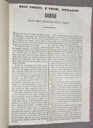 Agli onesti, e probi, cittadini sanesi alcuni amici imparziali della verità