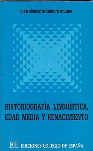 Imagen del vendedor de Historiografa lingstica. Edad Media y Renacimiento a la venta por LIBRERA GULLIVER