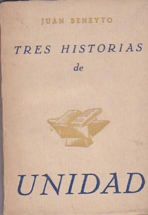 Imagen del vendedor de Tres historias de unidad a la venta por LIBRERA GULLIVER