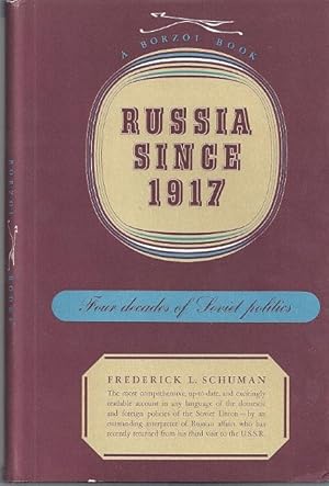 Imagen del vendedor de RUSSIA SINCE 1917; FOUR DECADES OF SOVIET POLITICS a la venta por Columbia Books, ABAA/ILAB, MWABA