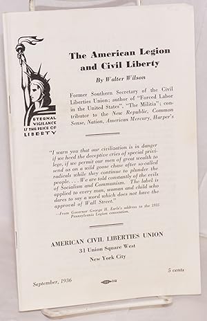 The American legion and civil liberty