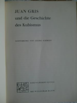 Imagen del vendedor de Juan Gris und die Geschichte des Kubismus a la venta por Herr Klaus Dieter Boettcher
