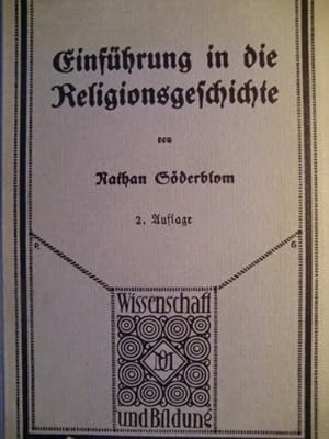 Seller image for Einfhrung in die Religionsgeschichte. 2. Auflage. for sale by Herr Klaus Dieter Boettcher
