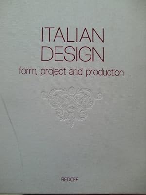 Image du vendeur pour Italian Design form project and production mis en vente par Herr Klaus Dieter Boettcher