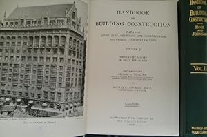 Handbook of building construction. - Data for archtects, designing and constructing engineers, an...
