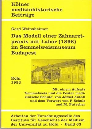 Das Modell einer Zaharzt-praxis mit Labor (1896) im Semmelweismuseum Budapest. Kölner medizinhist...