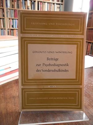 Image du vendeur pour Beitrge zur Psychodiagnostik des Sonderschulkindes. mis en vente par Antiquariat Floeder