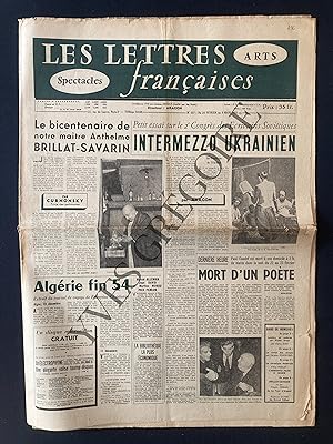 LES LETTRES FRANCAISES-N°557-DU 24 FEVRIER AU 3 MARS 1955