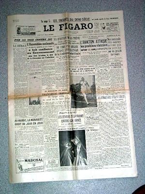 LE FIGARO 07.05.1954, n° 3004; 128e année. LES ENFANTS DU DEMI-SIECLE.