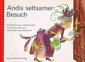 Bild des Verkufers fr Andis seltsamer Besuch. Ein Bilderbuch mit Zeichnungen von Getrud M. Jung-Djamarani. zum Verkauf von Antiquariat Fluck