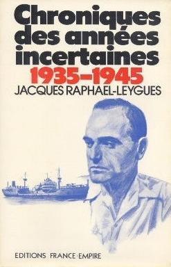 Chroniques des annees incertaines 1935-1945