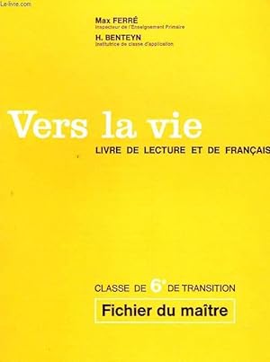Seller image for VERS LA VIE for sale by Le-Livre