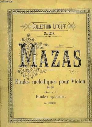 Seller image for ETUDES MELODIQUES POUR VIOLON for sale by Le-Livre