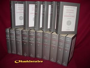 HISTOIRE GENERALE DE LANGUEDOC . ------ 16 volumes /16 [ Réédition intégrale de l'édition de 1905...