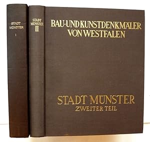 Imagen del vendedor de Die Stadt Mnster. 41 Band. Erster & zweiter Teil. I : Die Ansichten und Plne. Grundlage und Entwicklung. Die Befestigungen. Die Residenzen der Bischfe. II : Die Dom-Immunitt. Die Marktanlage. Das Rathaus. a la venta por Librairie Le Trait d'Union sarl.