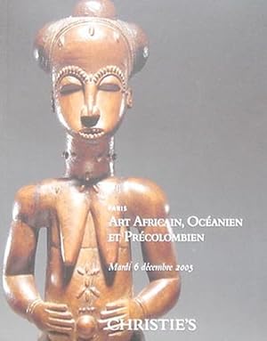 Art Africain, Océanien et Précolumbien.