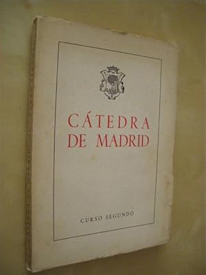 Imagen del vendedor de CATEDRA DE MADRID. CURSO SEGUNDO a la venta por LIBRERIA TORMOS