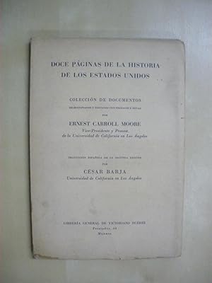 Image du vendeur pour DOCE PAGINAS DE LA HISTORIA DE LOS ESTADOS UNIDOS mis en vente par LIBRERIA TORMOS