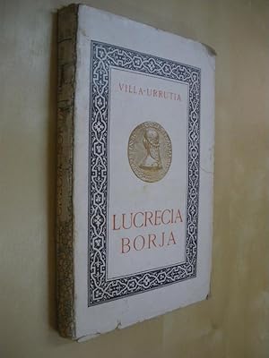 Imagen del vendedor de LUCRECIA BORJA a la venta por LIBRERIA TORMOS