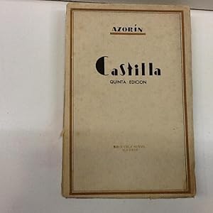 Bild des Verkufers fr CASTILLA JOSE MARTINEZ RUIZ AZORIN zum Verkauf von LIBRERIA ANTICUARIA SANZ