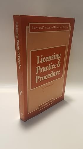 Bild des Verkufers fr LAWYERS PRACTICE AND PROCEDURE SERIES: LICENSING PRACTICE AND PROCEDURE. zum Verkauf von Cambridge Rare Books