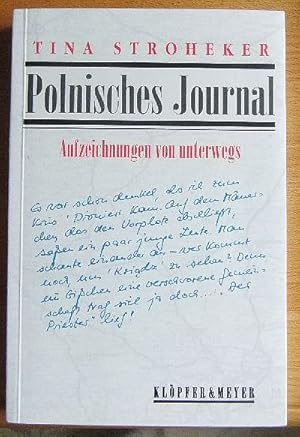 Bild des Verkufers fr Polnisches Journal : Aufzeichnungen von unterwegs. Mit einem Vorw. von Andrzej Szczypiorski zum Verkauf von Antiquariat Blschke