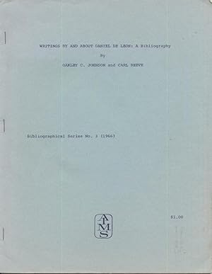 Seller image for Writings By and About Daniel De Leon: A Bibliography for sale by Page 1 Books - Special Collection Room