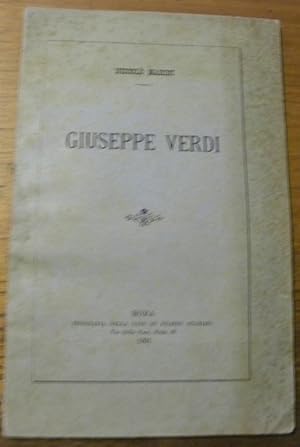 Bild des Verkufers fr Giuseppe Verdi. zum Verkauf von Bouquinerie du Varis