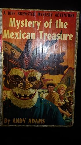 Seller image for Mystery of the Mexican Treasure , Biff Brewster Mystery Adventure,, SERIES #4 of 13, But, the Scary Dustjacket Has Been Cut Up and PART of it NOT Only Pasted, But Also Taped to the Front and Back Book Cover of WitchDoctor & 2 Young Boys, One Blonde & One for sale by Bluff Park Rare Books