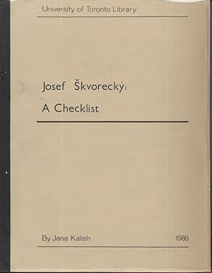 Josef Skvorecky: A Checklist