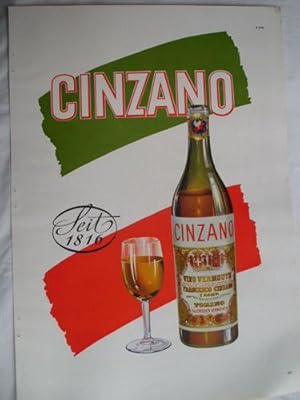 Antigua Hoja Publicidad - Old Sheet of Advertising : CINZANO