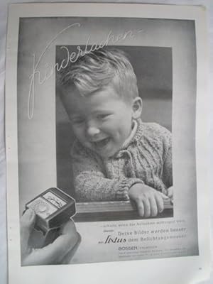 Antigua Hoja Publicidad - Old Sheet of Advertising : Kinderlachen, Deine Bilder werden besser mit...