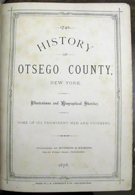 History of Otsego County, New York. With Illustrations and Biographical Sketches of Some of Its P...