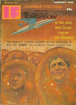 Bild des Verkufers fr IF Worlds of Science Fiction: January, Jan. 1968 ("All Judgement Fled") zum Verkauf von Books from the Crypt