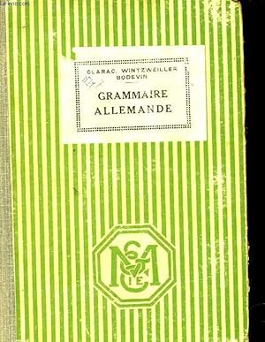 Seller image for GRAMMAIRE ALLEMANDE for sale by Le-Livre