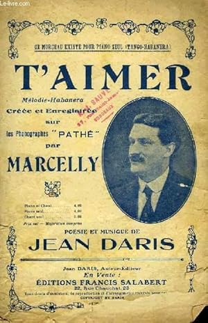 Seller image for T'AIMER for sale by Le-Livre