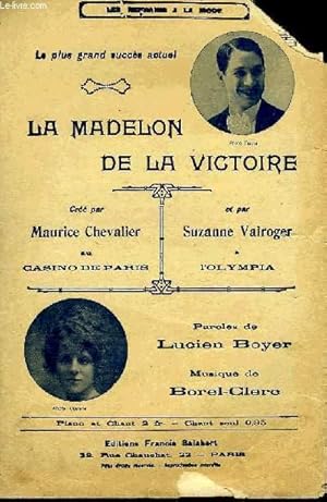 Imagen del vendedor de LA MADELON DE LA VICTOIRE a la venta por Le-Livre