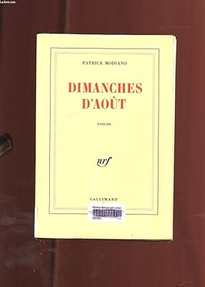 Bild des Verkufers fr DIMANCHES D'AOUT. ROMAN zum Verkauf von Le-Livre
